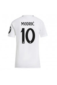 Real Madrid Luka Modric #10 Fotballdrakt Hjemme Klær Dame 2024-25 Korte ermer